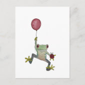 Schwimmender Frosch Postkarte (Vorderseite)