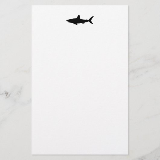 Schwimmender Hai Briefpapier (Vorderseite)