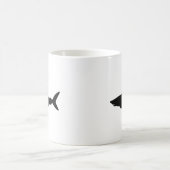 Schwimmender Hai Kaffeetasse (Mittel)