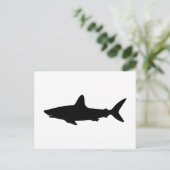 Schwimmender Hai Postkarte (Stehend Vorderseite)