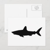 Schwimmender Hai Postkarte (Vorne/Hinten)