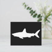 Schwimmender Hai Postkarte (Stehend Vorderseite)