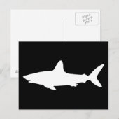 Schwimmender Hai Postkarte (Vorne/Hinten)