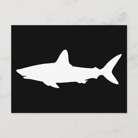 Schwimmender Hai Postkarte (Vorderseite)