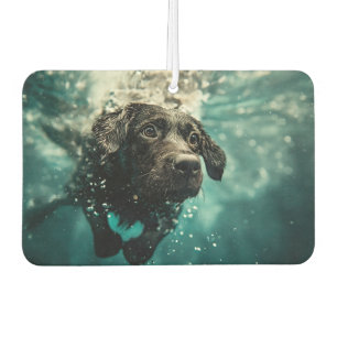 Schwimmender Labrador Welpe Unterwasser Design Autolufterfrischer