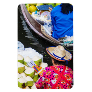Schwimmender Markt in Bangkok Magnet