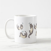Schwimmender Otter Keramikbecher Kaffeetasse (Links)