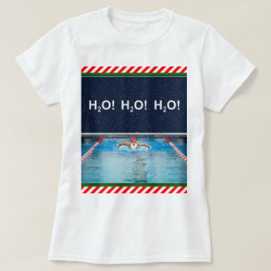 Schwimmender Schwimmer Weihnachten T-Shirt