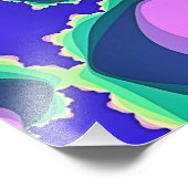 SCHWIMMENDES FLUSSWASSER FOTODRUCK (Ecke)