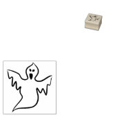 Schwimmendes Gespenst 2 Illustration Kunststempel Gummistempel (Stempel)