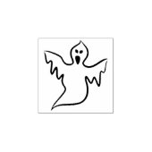 Schwimmendes Gespenst 2 Illustration Kunststempel Gummistempel (Prägung)