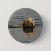 Schwimmendes golden retriever button (Vorderseite)