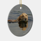 Schwimmendes golden retriever keramik ornament (Rechts)