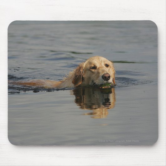 Schwimmendes golden retriever mousepad (Vorne)