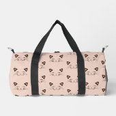 Schwimmendes Kätzchen Katzen Gesicht Muster Duffle Bag (Vorderseite)