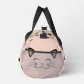 Schwimmendes Kätzchen Katzen Gesicht Muster Duffle Bag (Rechts)