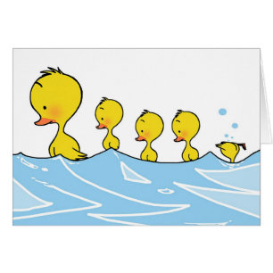 Schwimmenentenfamilie