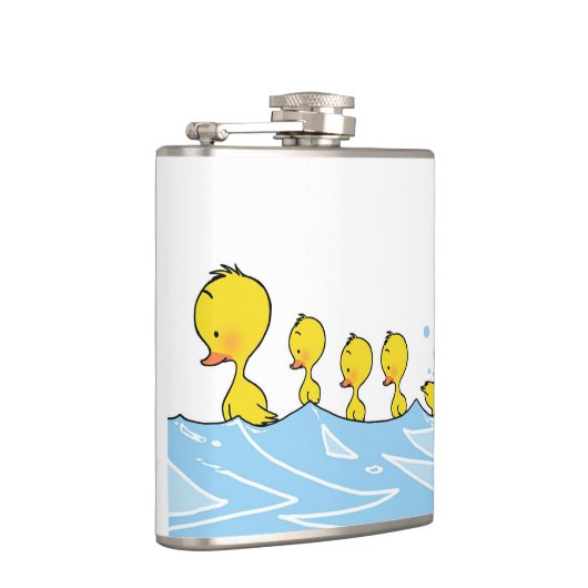 Schwimmenentenfamilie Flachmann (Rechts)