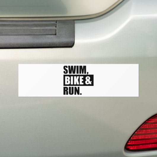 Schwimmenfahrradlauf Autoaufkleber (Auf Auto)