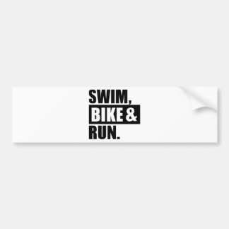 Schwimmenfahrradlauf Autoaufkleber