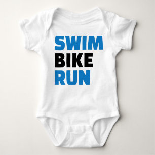 Schwimmenfahrradlauf Baby Strampler