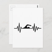 Schwimmenfrequenz Postkarte (Vorne/Hinten)