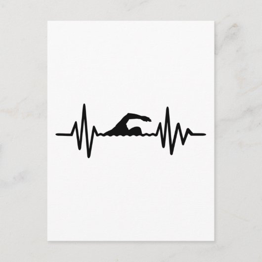 Schwimmenfrequenz Postkarte (Vorderseite)