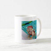 Schwimmenkatze Kaffeetasse (VorderseiteRechts)