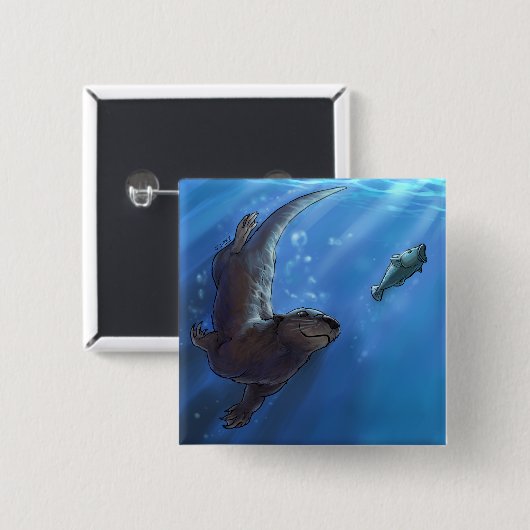 Schwimmenotter Button (Vorne & Hinten)