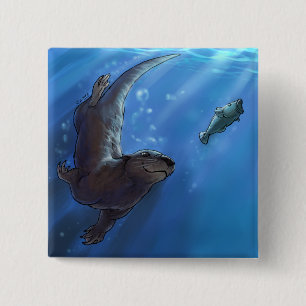 Schwimmenotter Button