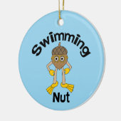 Schwimmentext Keramik Ornament (Links)