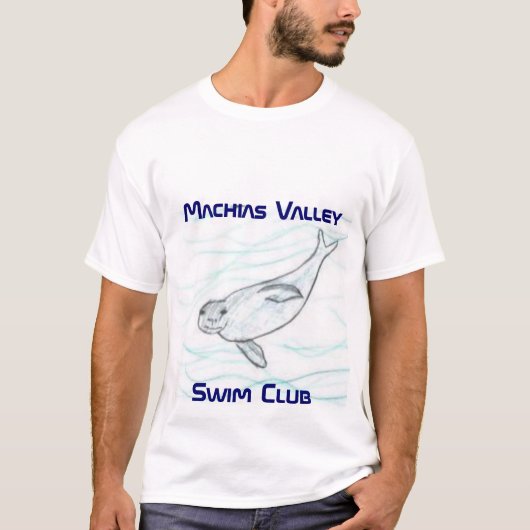Schwimmenverein, Machias ValleySwim Verein T-Shirt (Vorderseite)