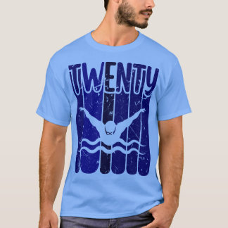 Schwimmer 20. Geburtstag Schwimmen T-Shirt