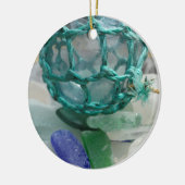 Schwimmer auf Glas, Alaska Keramikornament (Links)