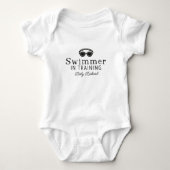 Schwimmer Baby schwimmen im Training Baby Strampler (Vorderseite)