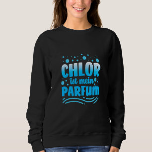 Schwimmer Bademeister Sprichwort Schwimmbad Wasser Sweatshirt