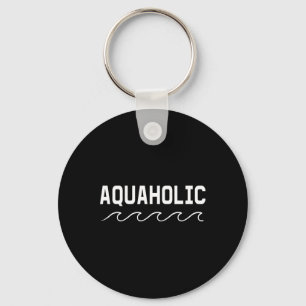 Schwimmer Boating Aquaholic Schwimmen Wassersport Schlüsselanhänger