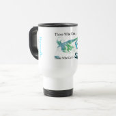 Schwimmer Butterfly Stroke Travel Mug Reisebecher (Vorderseite Links)