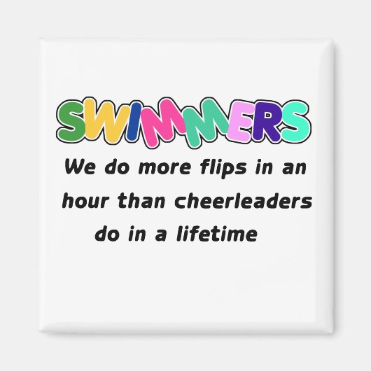 Schwimmer & Cheerleader Magnet (Vorne)