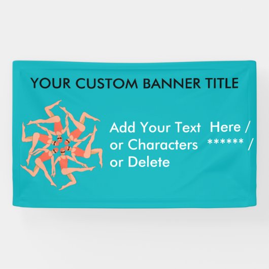 Schwimmer - Choreografische Synchro Schwimmkurse Banner (Horizontal)