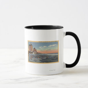 Schwimmer durch Landhaus Riviera u. Tasse
