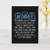Schwimmer Facts Funny Swimming Swimming Trainer Mä Karte (Gelbe Blume)