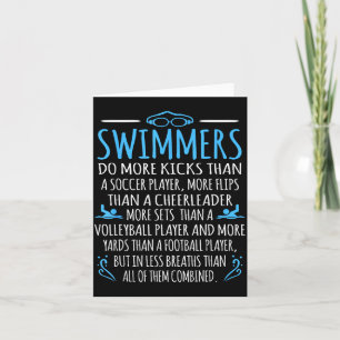 Schwimmer Fakten Lustig Schwimmen Schwimmtrainer M Karte