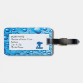 SCHWIMMER-GEPÄCK ODER TASCHEN-UMBAU GEPÄCKANHÄNGER (Rückseite horizontal)