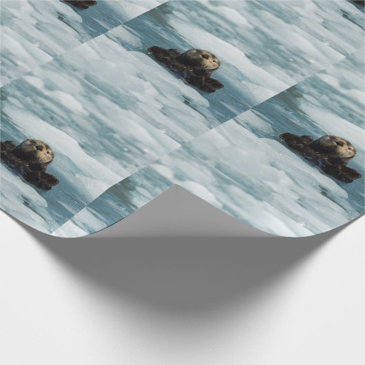 Schwimmer Geschenkpapier (Ecke)