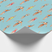 Schwimmer Geschenkpapier (Ecke)