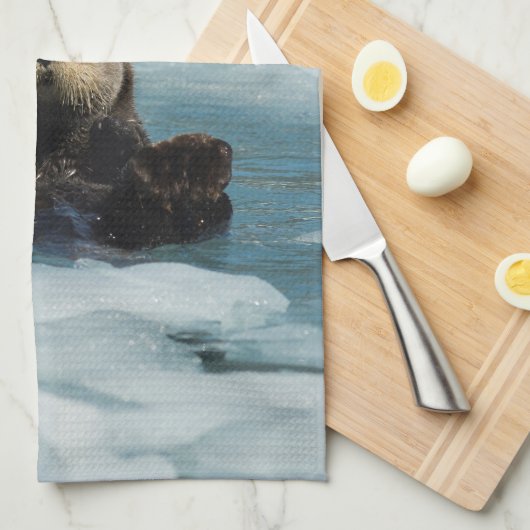 Schwimmer Geschirrtuch (Viertel Falte)