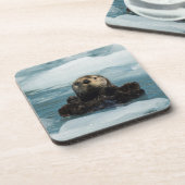 Schwimmer Getränkeuntersetzer (Linke Seite)