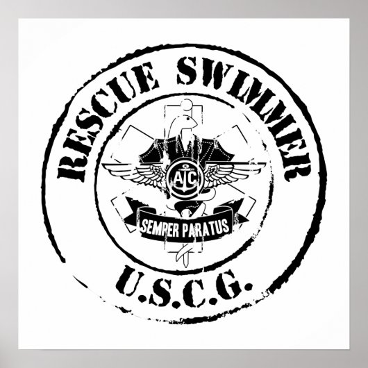 Schwimmer (Grunge) Poster (Vorne)