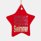 Schwimmer Keramik Ornament (Rechts)